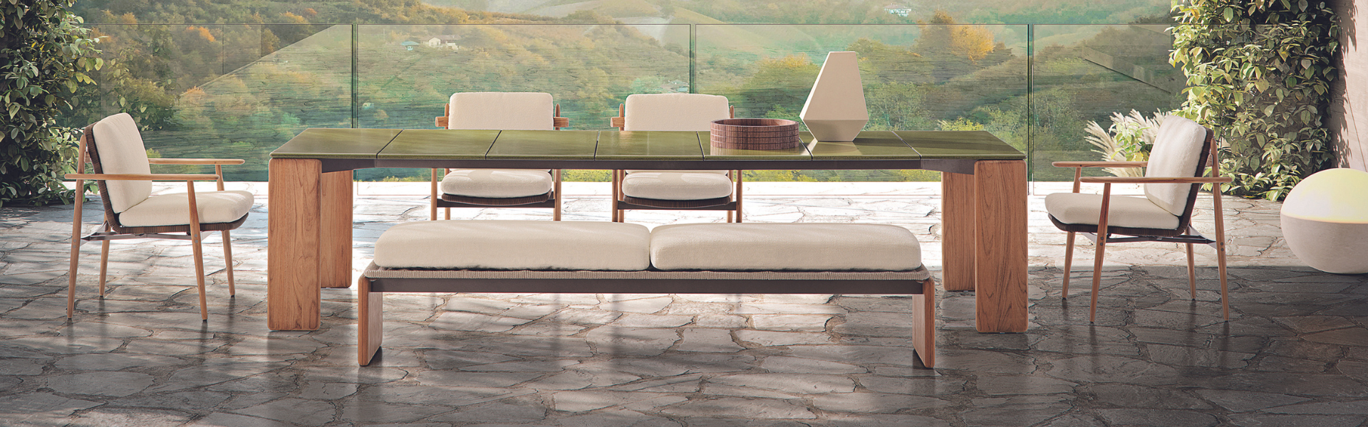 EMMI CORD OUTDOOR BENCH